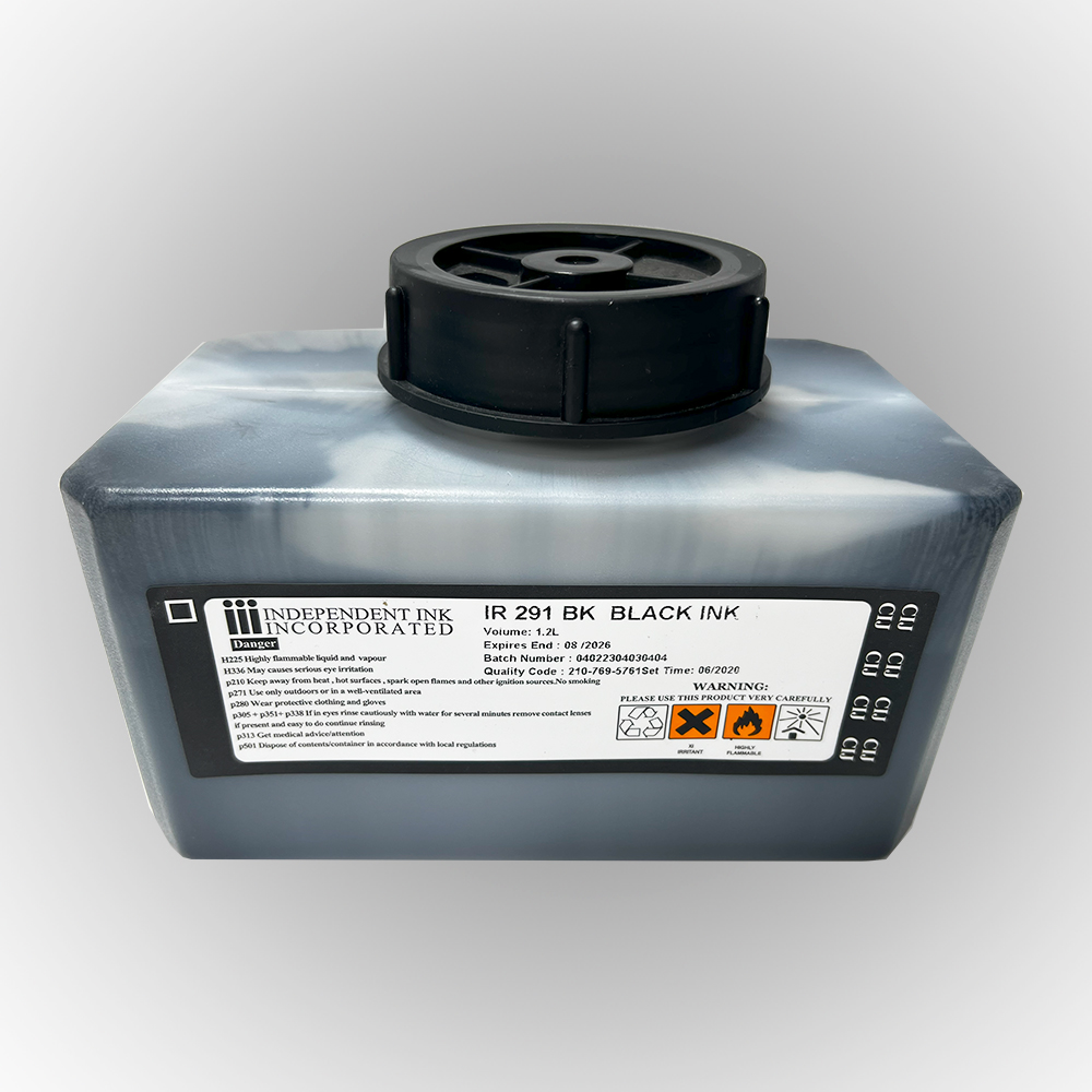 جوهر جت پرینتر صنعتی ریزنگار دومینو IR291BK BLACK INK