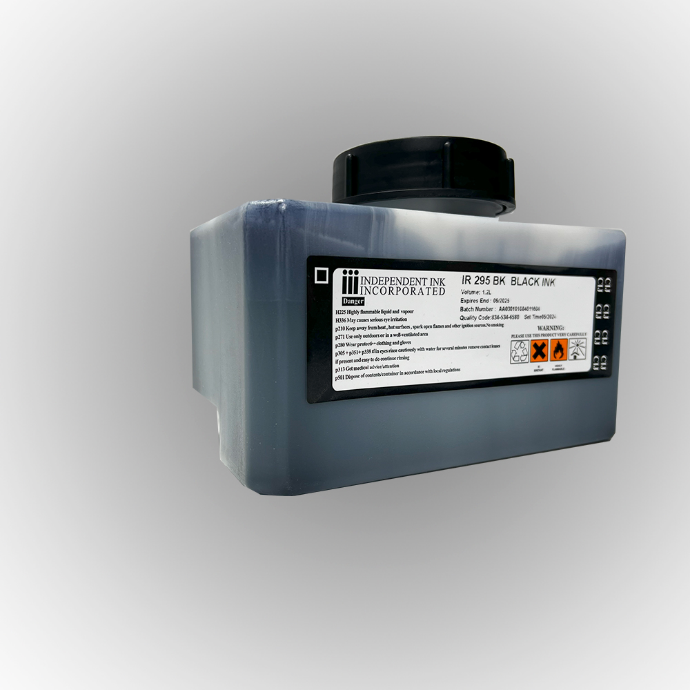 مخزن اصلی جوهر جت پرینتر صنعتی ریزنگار دومینو IR295BK BLACK INK