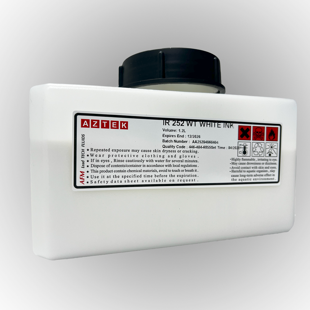 جوهر سفید جت پرینتر دومینو IR 252 WT