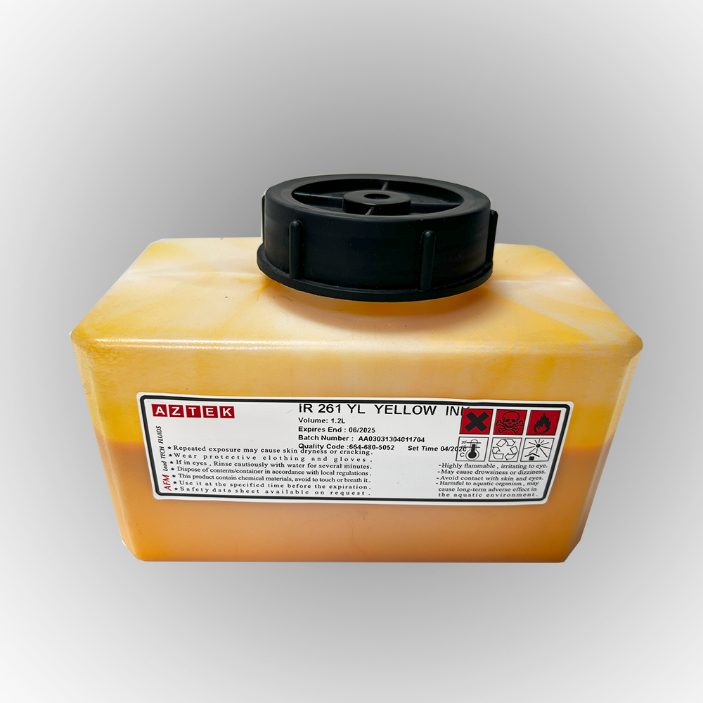 جوهر زرد جت پرینتر دومینو IR 261 YL YELLOW INK