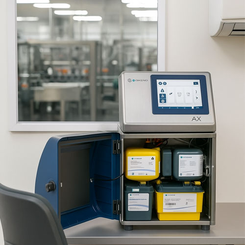 Shelves for storing inks and consumables